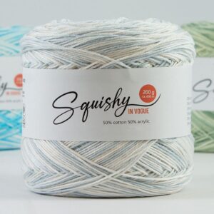 Cake de fil Cake Squishy gris bleute en vue complète