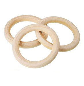 Anneau Dentition bois naturel érable hochet bébé