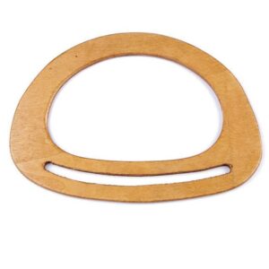 Paire Poignée Sac Bois n°6 naturelle 14,5x19,5 cm
