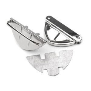 Fermoir triangle N°1 argent sac trois parties métal