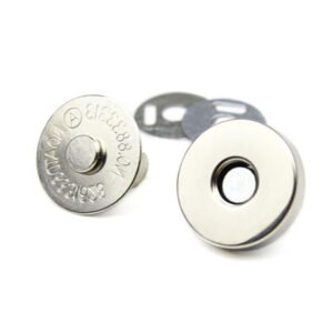 Bouton fermoir magnétique métal solide élégant 14mm