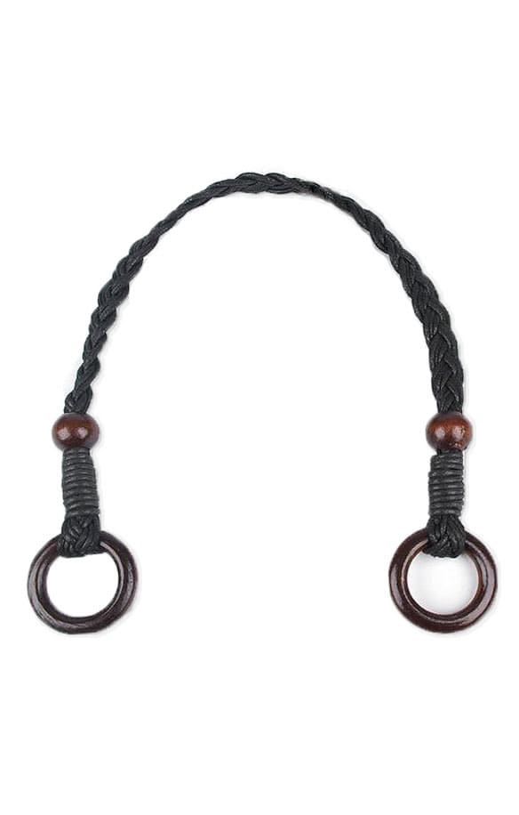 Anse Sac à Main Tressée – 50cm bois noire