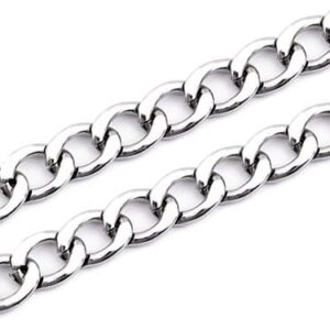 Chaîne métallique 50cm argent légère solide sac DIY