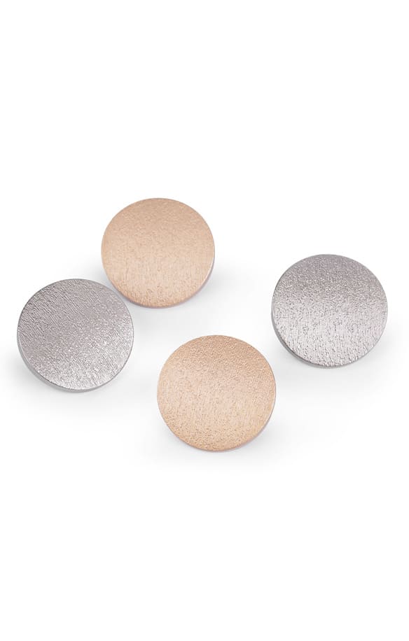 Bouton métallique 24.5mm doré ou argenté