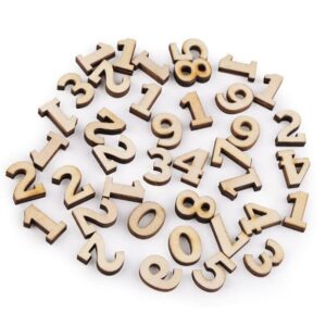 Chiffres Calendrier Avent bois DIY déco Noël