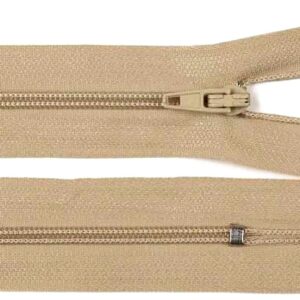 Fermeture éclair 25cm naturel nylon tricot crochet couture