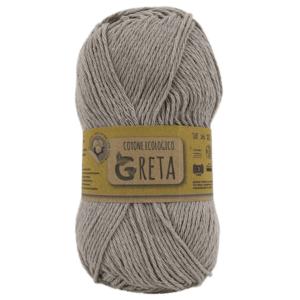 Pelote de laine Greta taupe entière vue de face