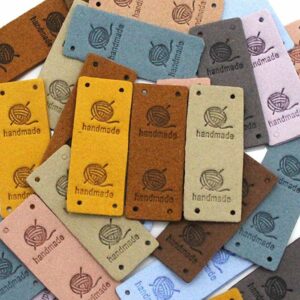 Etiquette N°1 Rectangle – HandMade simili cuir doux