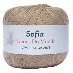 Pelote Sofia lin 100% coton en gros plan