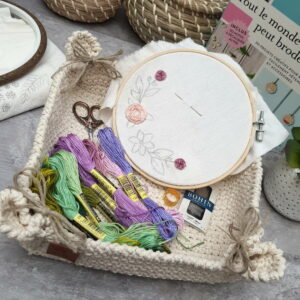 Kit Panière complet petit prix crochet déco