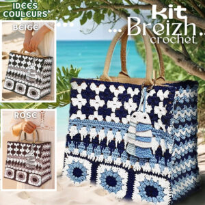 Kit Sac Breizh en 3 version: Rose, beige et marine