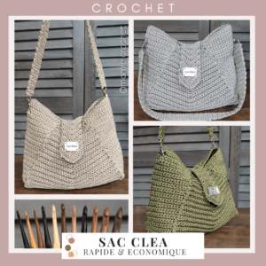 Kit Sac Clea en 3 modèles: taupe, gris et kaki