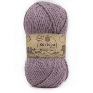 Pelote laine Melange Wool parme mise en avant claire