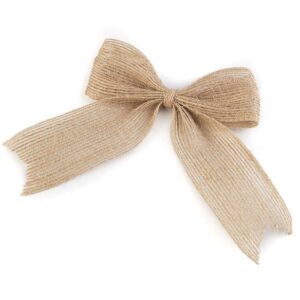 Noeud Jute 8x10cm naturel pour décoration Noël