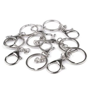 Porte clés argent amovible personnalisable création DIY