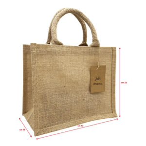 Sac jute DIY 33x42 cm naturel personnalisable