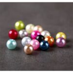 Lot 100 perles multi - 6mm