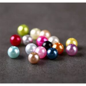 Lot 100 perles multi - 6mm - Lot 300 perles multi - 4mm couleurs DIY