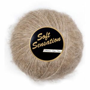 pelote de soft sensation taupe zoom sur le fil