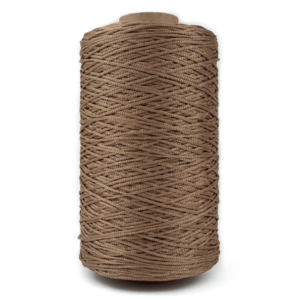 Vue centrée pelote Slim Thaï taupe en bobine conique