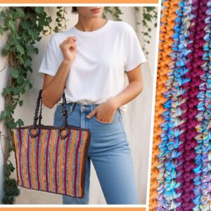 Kit Sac Brasilia porté par mannequin au premier plan