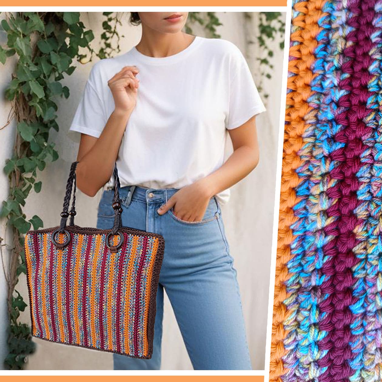 Kit Sac Brasilia porté par mannequin au premier plan