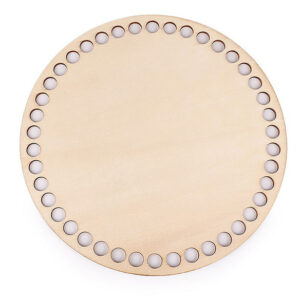 Fond bois - rond 20cm personnalisable DIY naturel