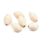 Perle bois naturelle ovale