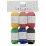 Sachet 6 pelotes de coton Mini Caline - Basique