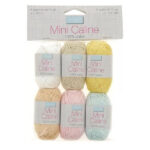 Sachet 6 pelotes de coton Mini Caline - Pastel