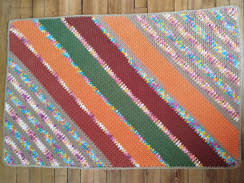 Tapis Ribbon pour débutants, facile à réaliser.