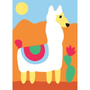 Kit Canevas DMC Lama enfant débutant complet