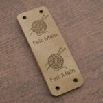 Etiquette Réversible "Fait Main" 50x15mm