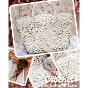 kit sac bohème zara au premier plan au crochet