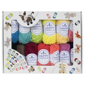 Coffret 25 pelotes Happy Chenille DMC couleurs vives