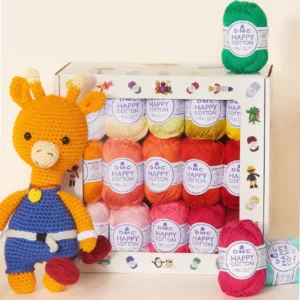 Coffret 30 pelotes Happy Cotton DMC couleurs vives