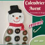 Kit Calendrier Avent Version Bonhomme De Neige