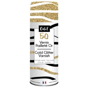 Vernis Pailleté 50 - Odif spray doré couture